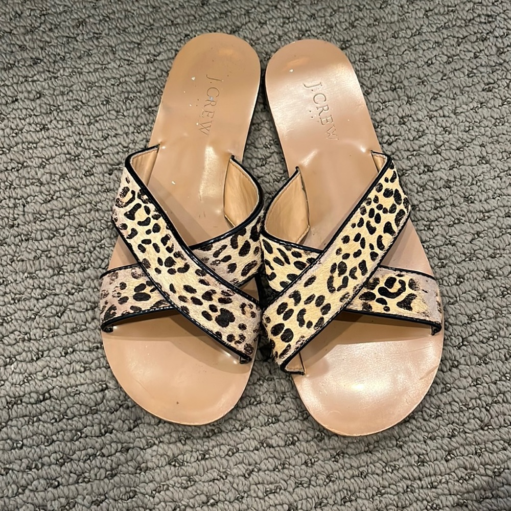 J Crew Cheetah Sandals